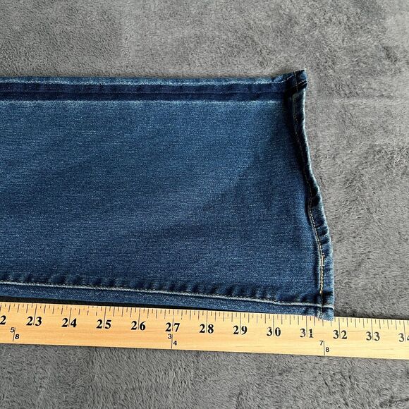 Levi's 725 Waterless High Rise Bootcut Blue Flared Denim Jeans Women's Size 32 - Picture 11 of 13